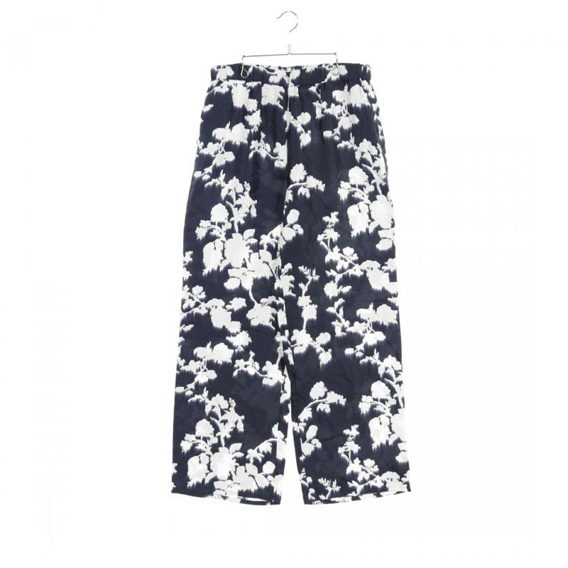【日本直送】 Tenzone floral Pants silk Navy white-0