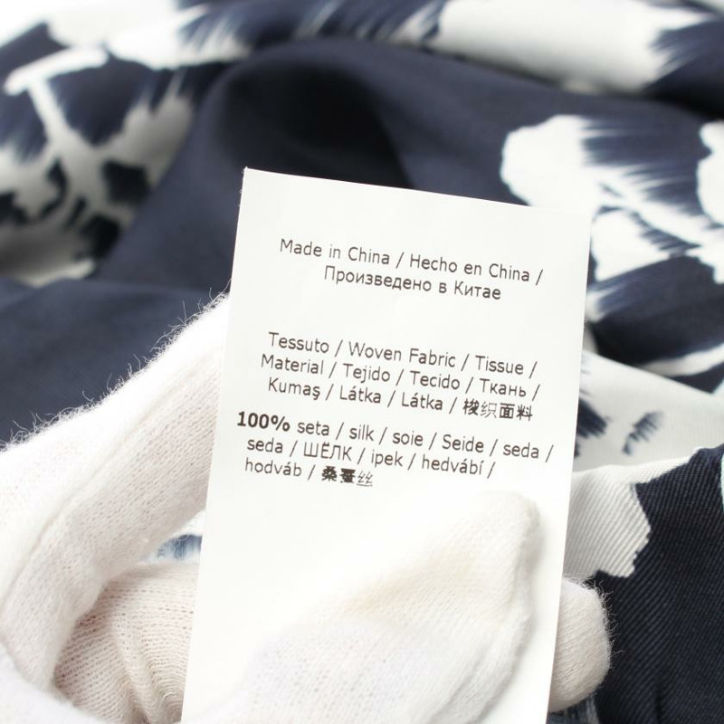 【日本直送】 Tenzone floral Pants silk Navy white-3