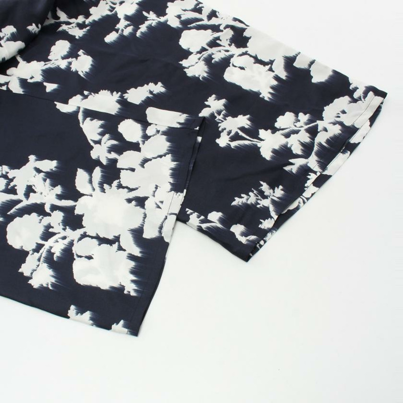【日本直送】 Tenzone floral Pants silk Navy white-4