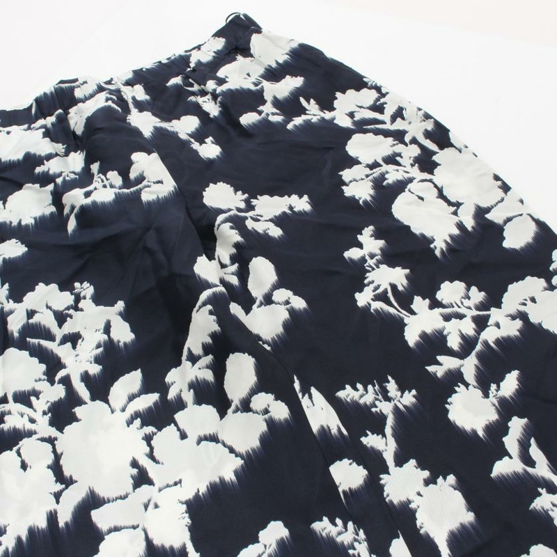 【日本直送】 Tenzone floral Pants silk Navy white-5