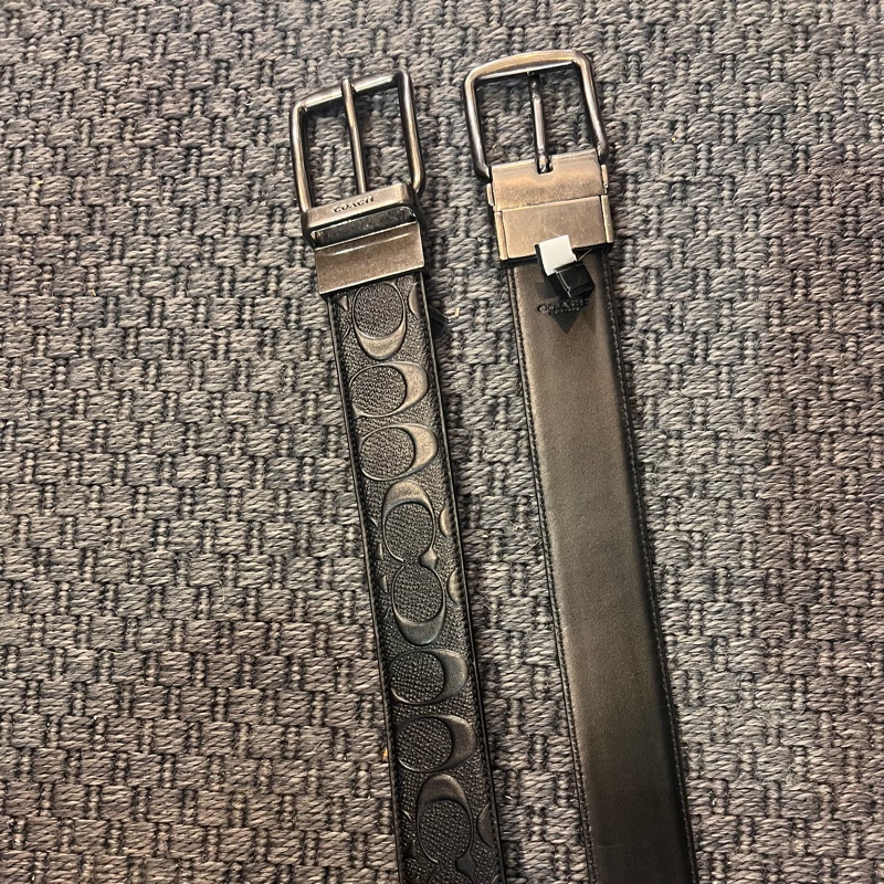 🤎Coach皮帶 全數出清一條都 NT$2500 全新 #都是雙面用喔 #老花另一面就是素面 專櫃都要7~8千左右 皮帶寬度 約3cm 男女都適用 腰圍不挑 胖胖跟瘦瘦都可用 可裁剪 賣完為止🤎-1