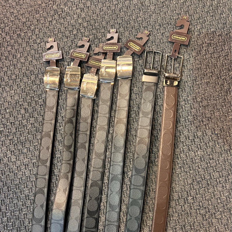 🤎Coach皮帶 全數出清一條都 NT$2500 全新 #都是雙面用喔 #老花另一面就是素面 專櫃都要7~8千左右 皮帶寬度 約3cm 男女都適用 腰圍不挑 胖胖跟瘦瘦都可用 可裁剪 賣完為止🤎-3