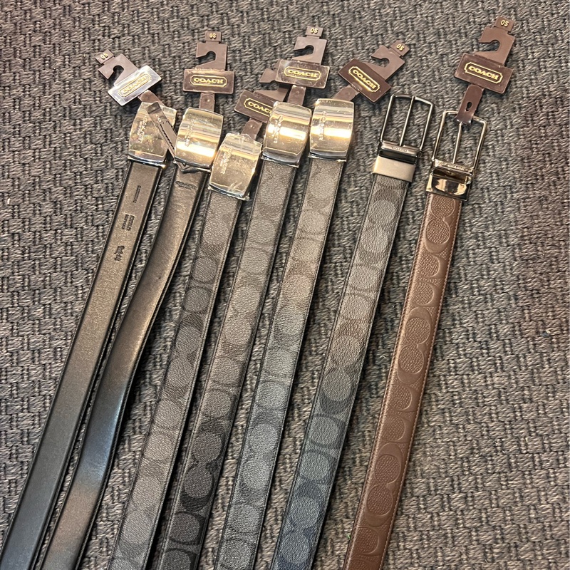 🤎Coach皮帶 全數出清一條都 NT$2500 全新 #都是雙面用喔 #老花另一面就是素面 專櫃都要7~8千左右 皮帶寬度 約3cm 男女都適用 腰圍不挑 胖胖跟瘦瘦都可用 可裁剪 賣完為止🤎-6