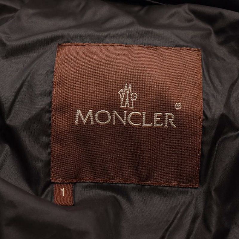 【日本直送】 Pre-owned MONCLER Down jacket black brown tag-2