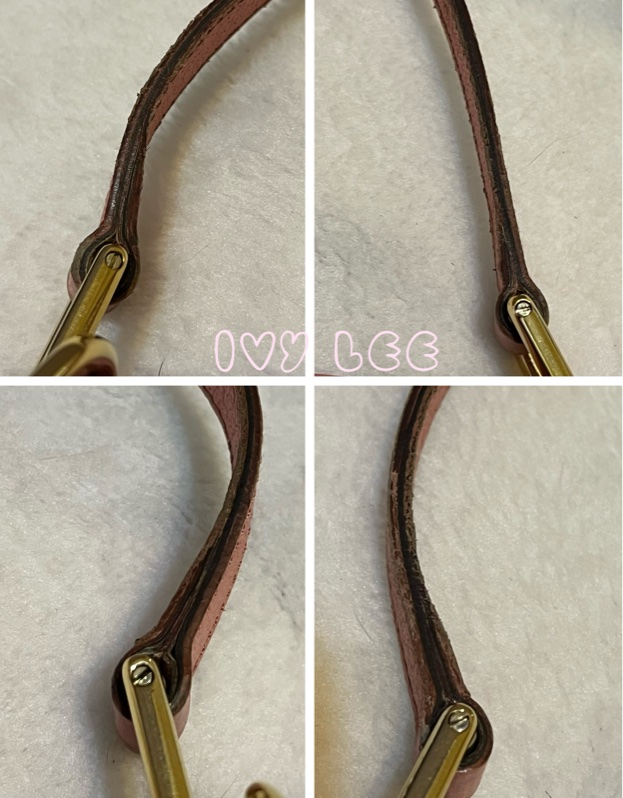 GUCCI 120836 雙G緹花圓扣牛奶購物包.粉紅色 通勤包 實用二手精品 特惠款-9