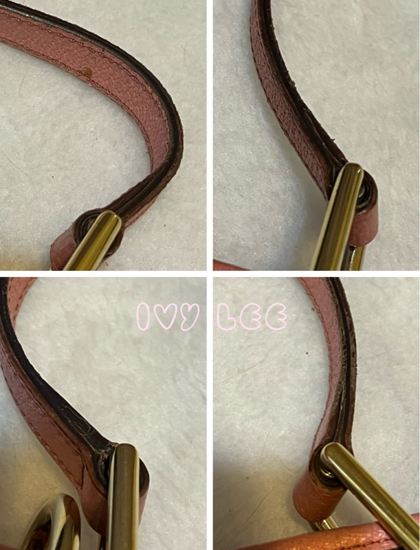 GUCCI 120836 雙G緹花圓扣牛奶購物包.粉紅色 通勤包 實用二手精品 特惠款-10