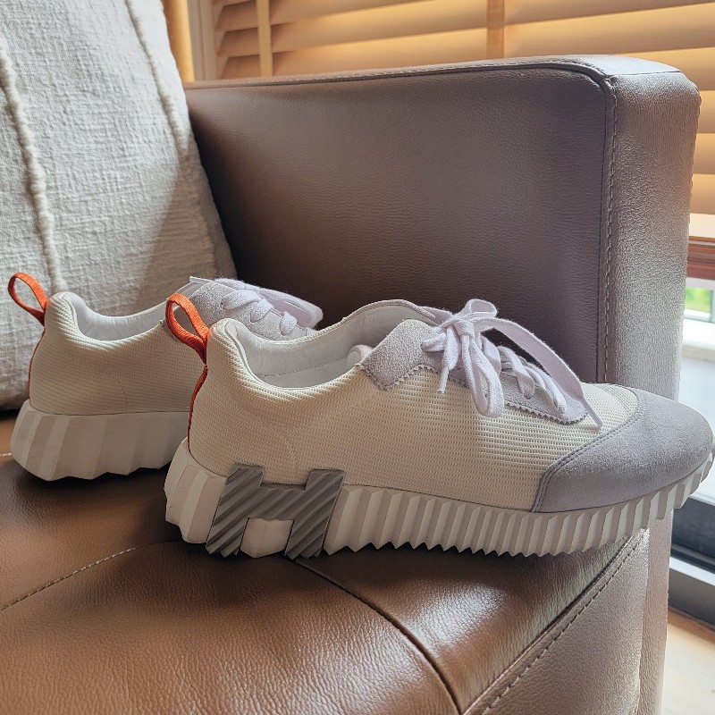 愛馬仕經典H logo運動休閒鞋-6