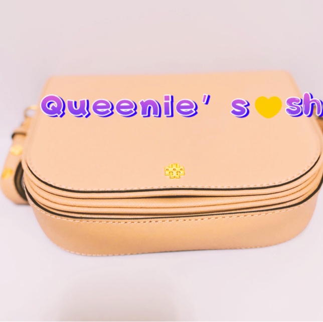 Tory burch Emerson經典LOGO防刮皮革肩背斜背包-8