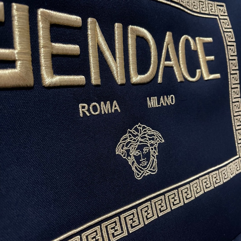 FENDACE FENDI x VERSACE 限量聯名😍托特包 黑金-2