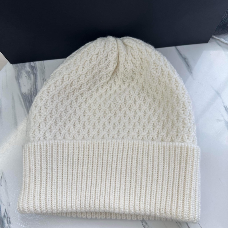 可預購)Chanel 23K毛帽 白底黑字 冷帽 剛離櫃 全新全配台灣購證🇹🇼-5