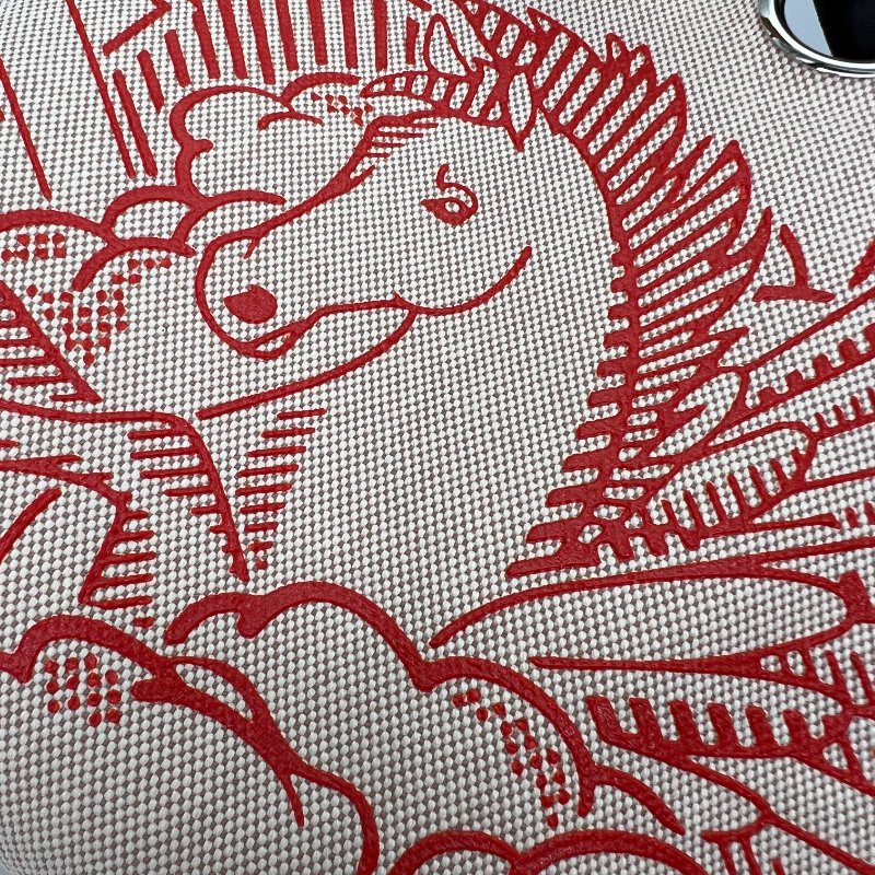 【Hermes】Herbag Zip 31 限定飛馬米色帆布x棕色牛皮手提肩背包-5