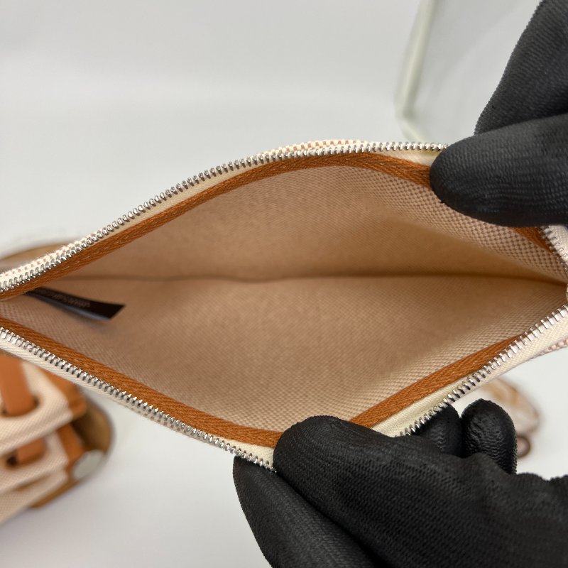 【Hermes】Herbag Zip 31 限定飛馬米色帆布x棕色牛皮手提肩背包-9