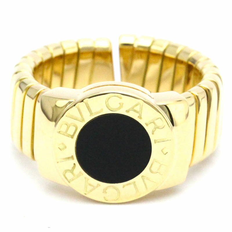 【日本直送】Bvlgari 寶格麗 瑪瑙戒指 黃金 (18K) 時尚瑪瑙戒指 金色-0