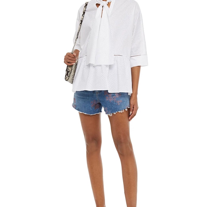 Redvalentino 白色傘狀襯衫-0