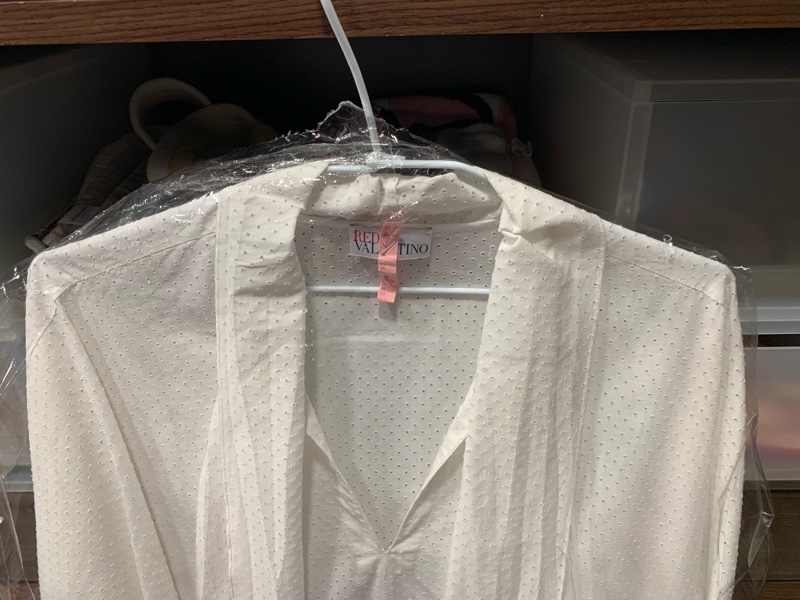 Redvalentino 白色傘狀襯衫-4