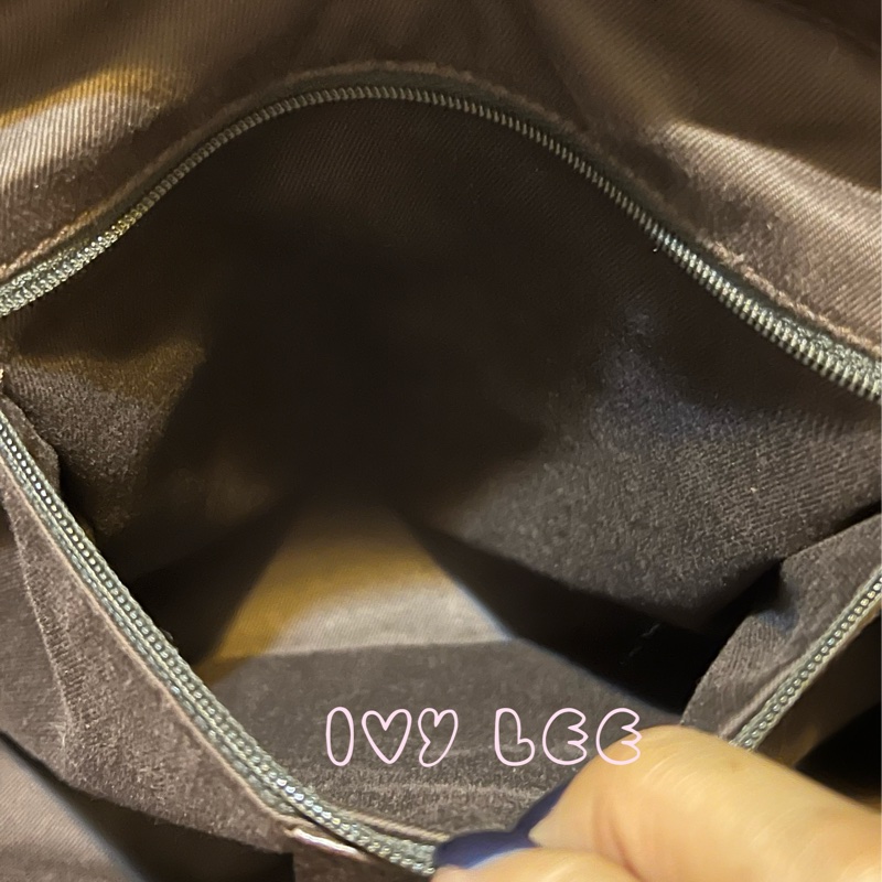 GUCCI 復古單肩托特包 GG 帆布皮革 113017 棕色 手提包 二手精品-7