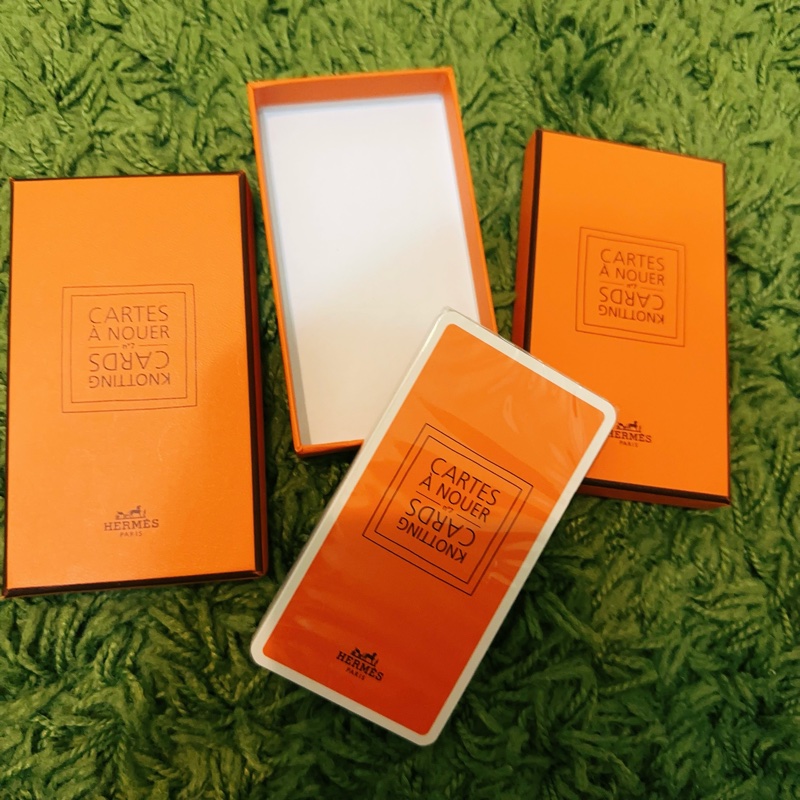 Hermes 愛馬仕 限量撲克牌 絲巾教學 絲巾教學卡 教學冊 Knotting Cards-4