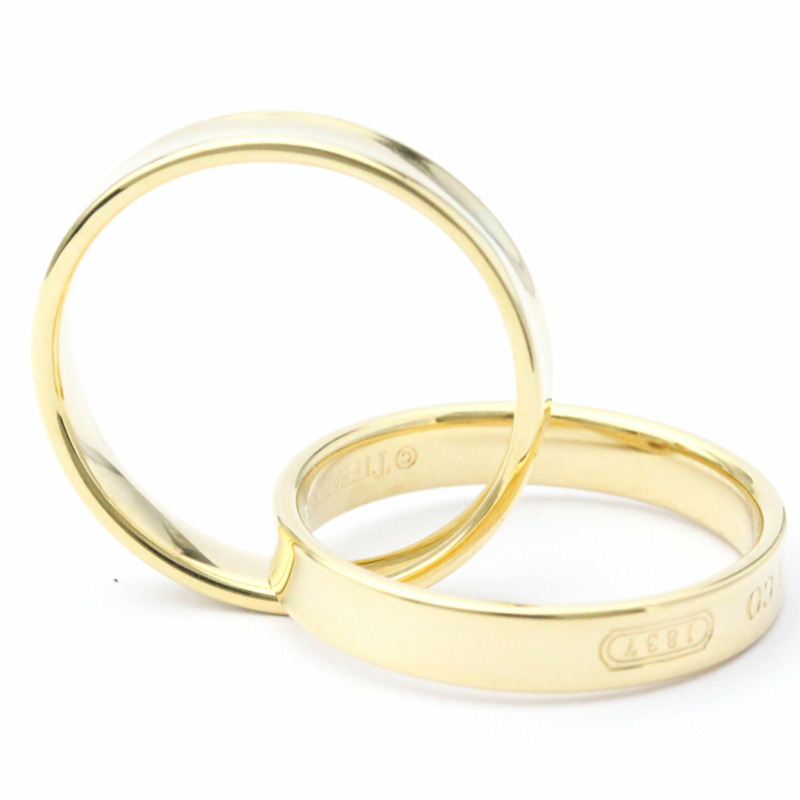 【日本直送】蒂芬妮 1837 連鎖戒指黃金 (18K) 時尚無石戒指金-1