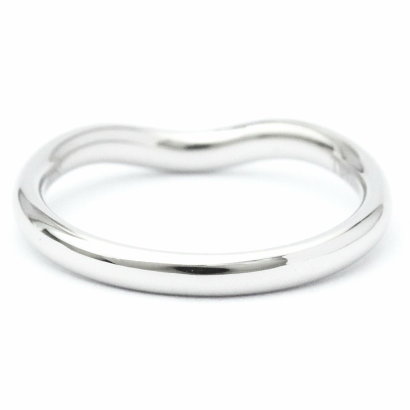 【日本直送】蒂芬妮弧形戒環鑽石戒指 鉑金時尚鑽石戒指-2