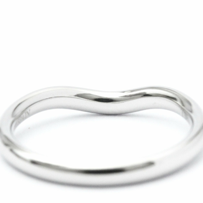 【日本直送】蒂芬妮弧形戒環鑽石戒指 鉑金時尚鑽石戒指-7