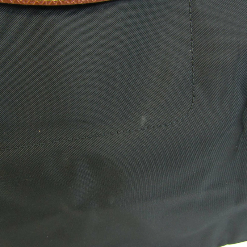 【日本直送】Longchamp Le Pliage 2605089 女式尼龍、皮革手提包 黑色、棕色-3