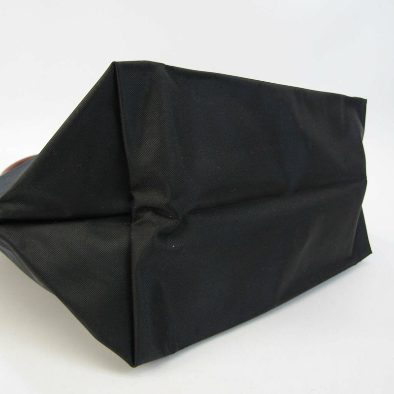 【日本直送】Longchamp Le Pliage 2605089 女式尼龍、皮革手提包 黑色、棕色-4