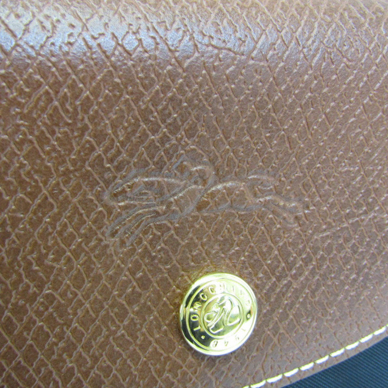 【日本直送】Longchamp Le Pliage 2605089 女式尼龍、皮革手提包 黑色、棕色-6