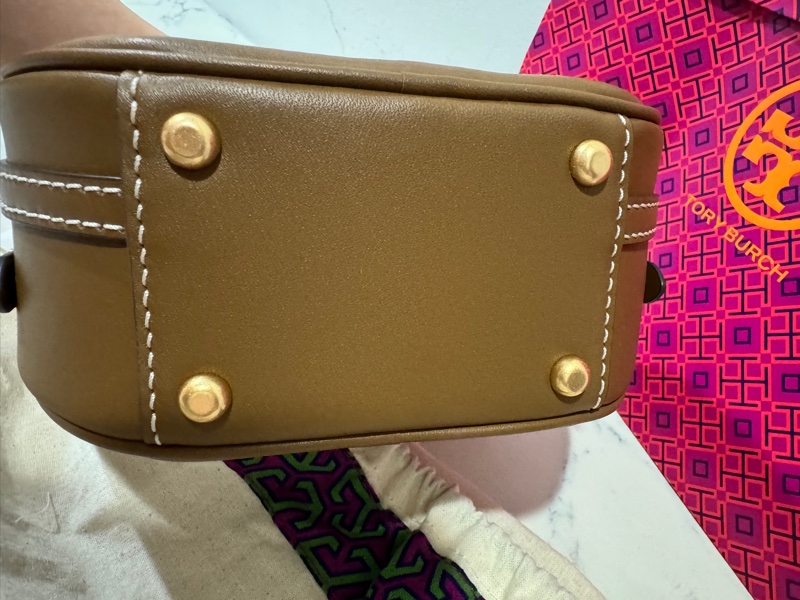 Tory Burch 老花 滿月包 圓餅包 手機可入-1