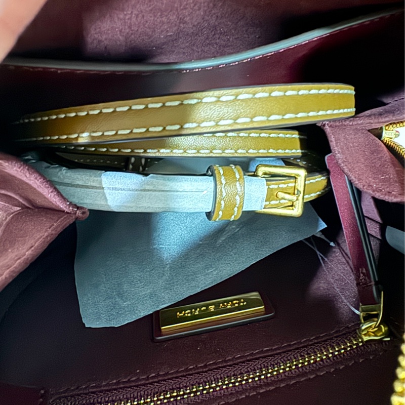 Tory Burch 老花 滿月包 圓餅包 手機可入-2