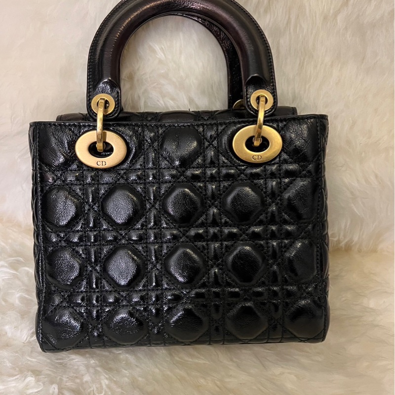 小號Lady Dior/黛妃包 附原本保證卡，收據-17