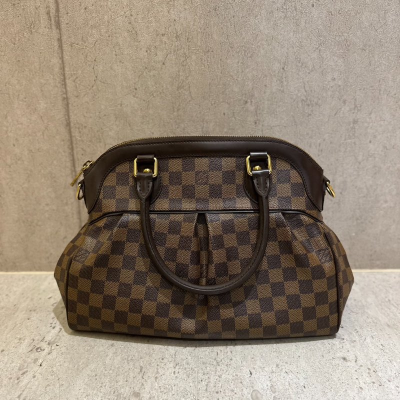 LV N51997 經典Damier 棋盤格帆布拉鍊手提/肩背包-1