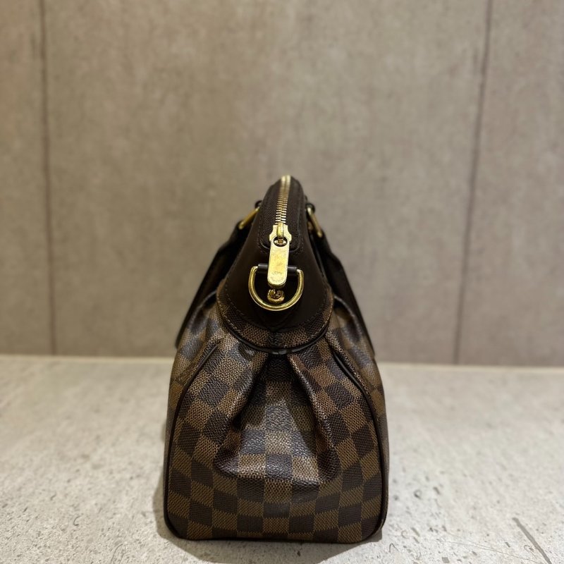 LV N51997 經典Damier 棋盤格帆布拉鍊手提/肩背包-3