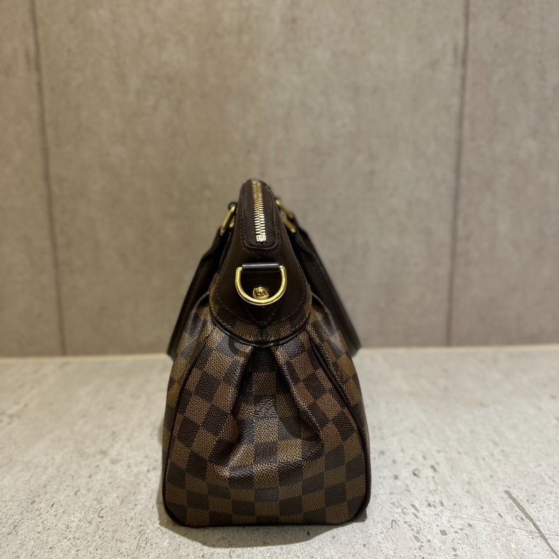 LV N51997 經典Damier 棋盤格帆布拉鍊手提/肩背包-4