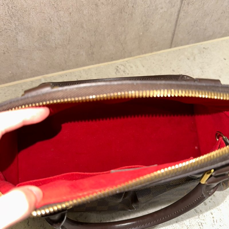 LV N51997 經典Damier 棋盤格帆布拉鍊手提/肩背包-7