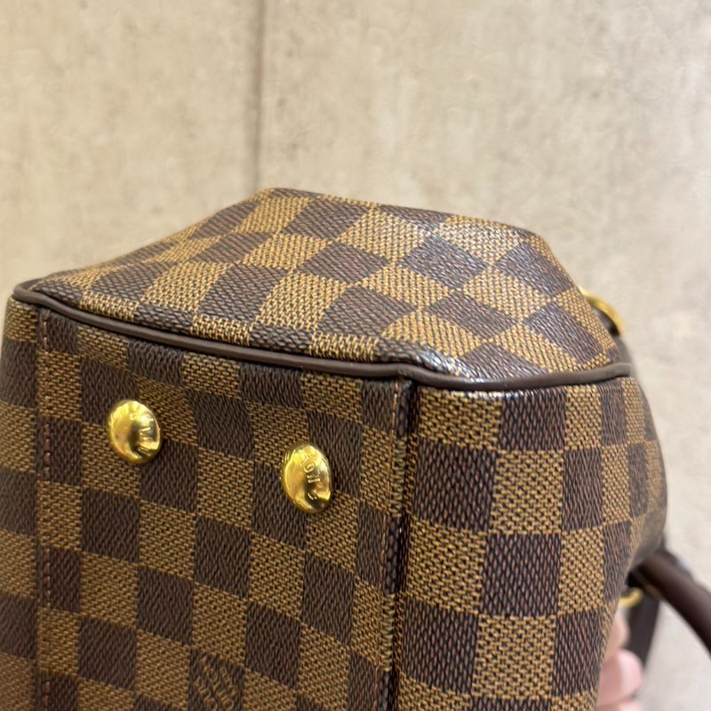 LV N51997 經典Damier 棋盤格帆布拉鍊手提/肩背包-9