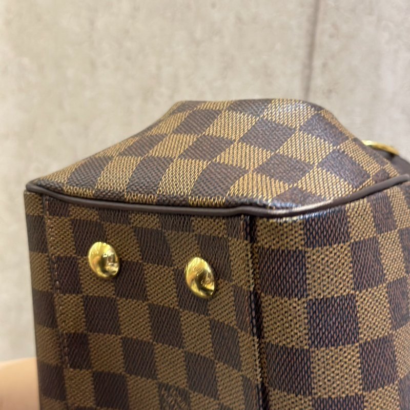 LV N51997 經典Damier 棋盤格帆布拉鍊手提/肩背包-11