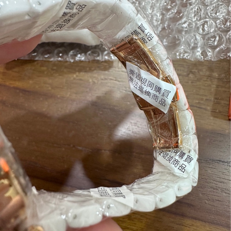 Folli Follie 舞動華爾茲時尚晶鑽腕錶-玫瑰金框白x陶瓷錶帶-2