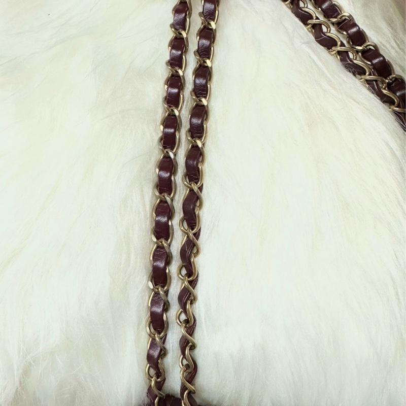 CHANEL 🇫🇷 22 small bag (酒紅)-17