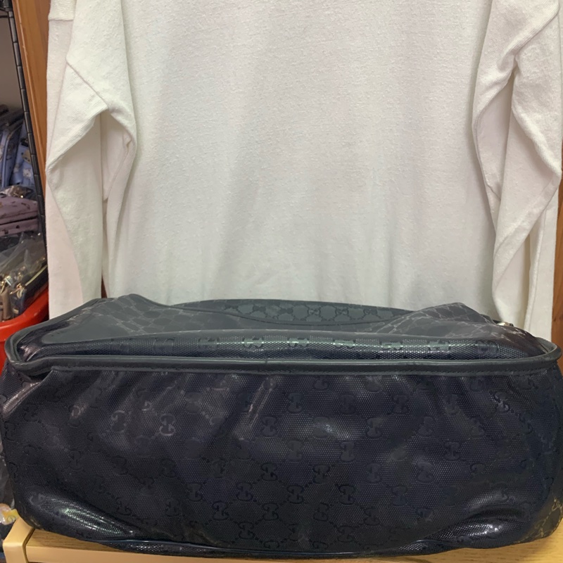 Gucci 斜背包 pvc系列 郵差包 深藍色 防潑水-2