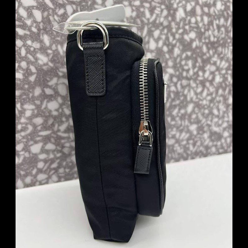 Prada 2ZH155 再生尼龍手機套/手機包 黑色-3