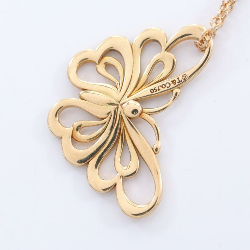 【日本直送】 TIFFANY & Co. TIFFANY & Co. 蝴蝶 項鍊 K18YG 金黃色-1