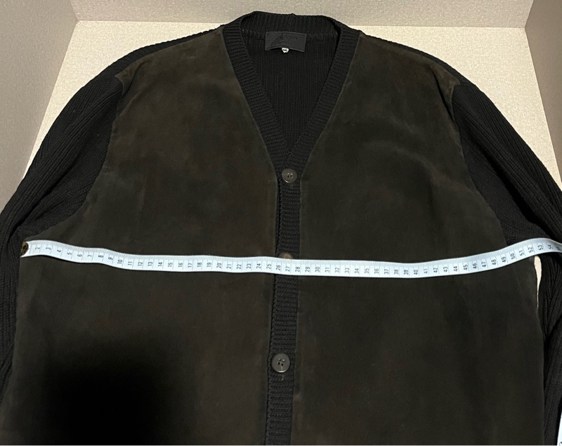 PRADA黑色麂皮羊毛開襟外套-9