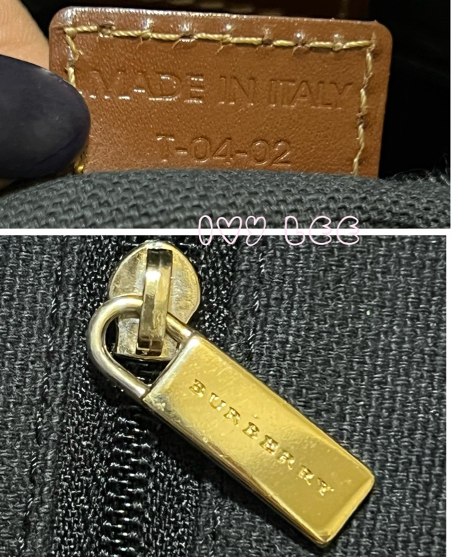 Burberry Haymarket 經典格紋馬圖 托特包 咖啡邊 大容量手提包 二手精品-19