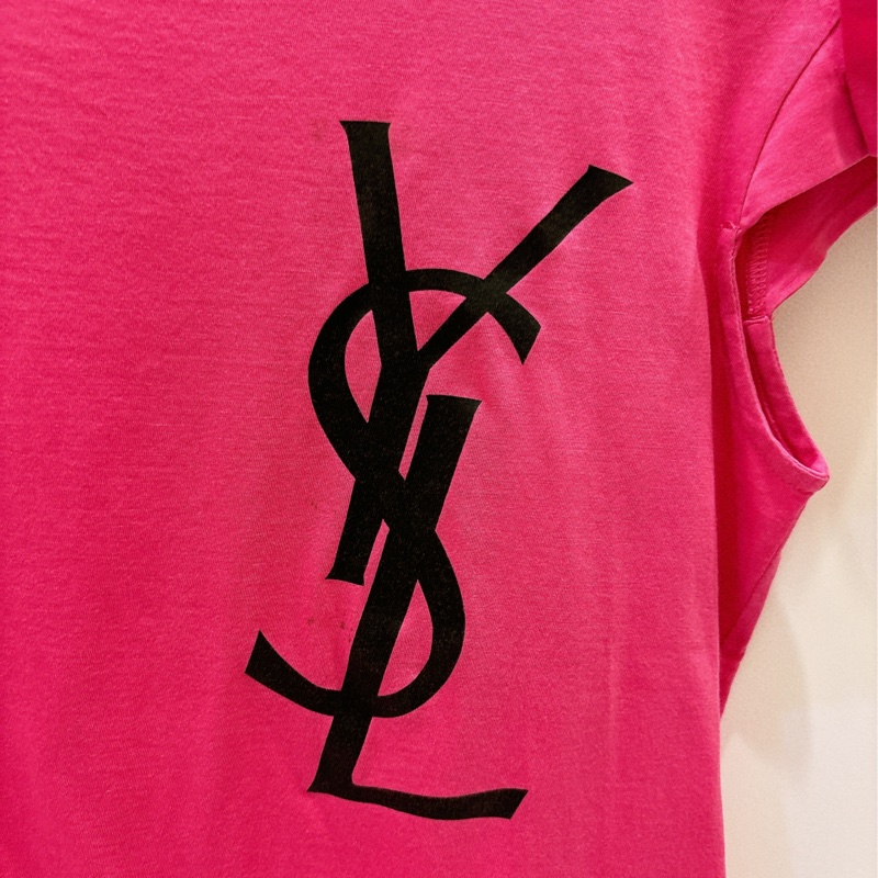 YSL 桃紅色T-1