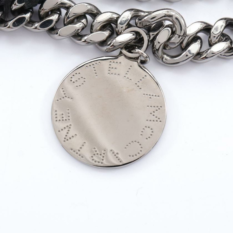 【日本直送】 Stella McCartney Stella McCartney Falabella 鏈條手提包托特包 豹紋 人造毛絨 人造皮 人造絨面革 黑色 米色 正反兩用-3