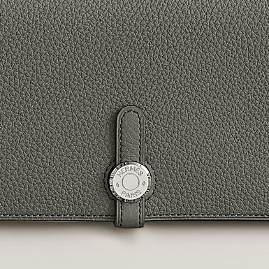 ｜愛馬仕｜經典 DOGON DUO 多用途錢包｜積雨雲灰-2