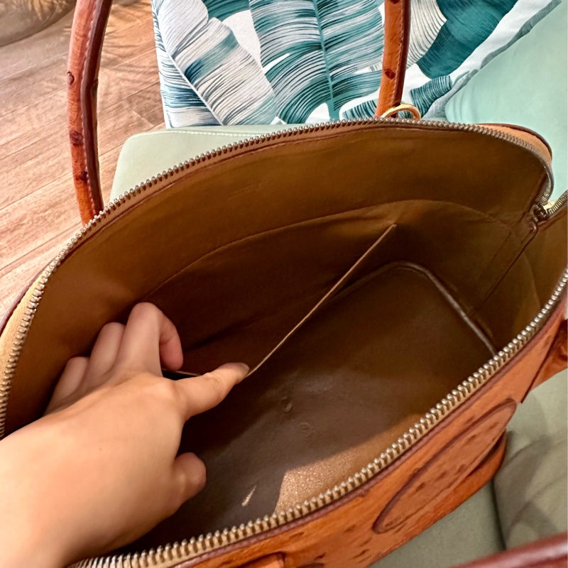 🔥下殺不用十萬🔥 Hermes 金棕鴕鳥皮bolide 35 稀有皮革 Cognac 愛馬仕 💓-39