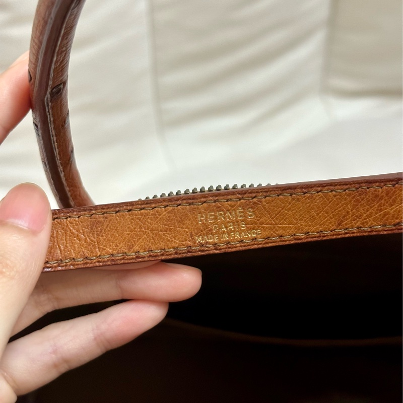 🔥下殺不用十萬🔥 Hermes 金棕鴕鳥皮bolide 35 稀有皮革 Cognac 愛馬仕 💓-45