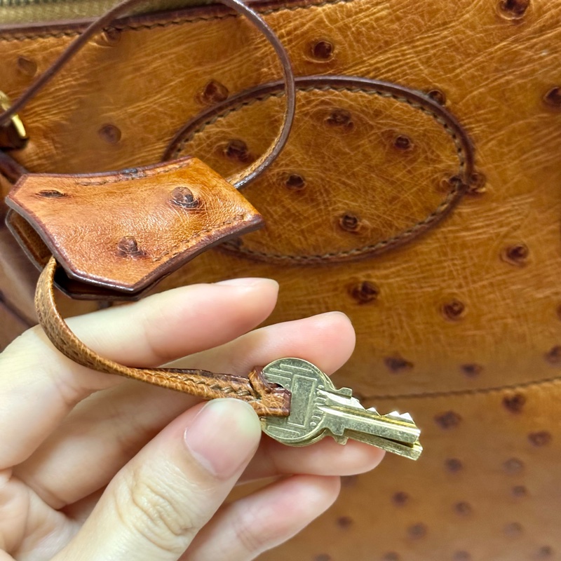 🔥下殺不用十萬🔥 Hermes 金棕鴕鳥皮bolide 35 稀有皮革 Cognac 愛馬仕 💓-48