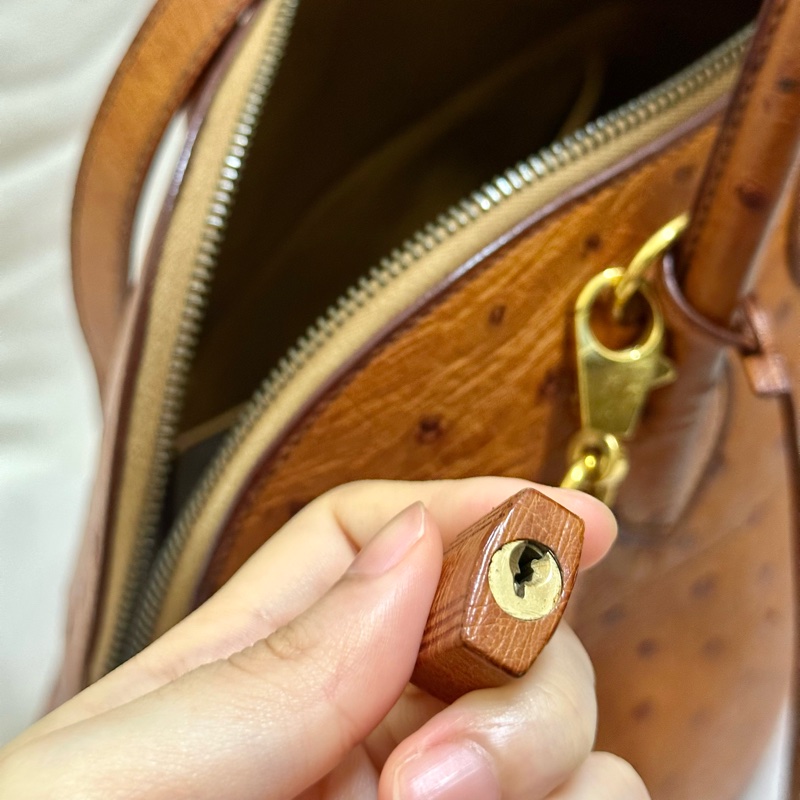 🔥下殺不用十萬🔥 Hermes 金棕鴕鳥皮bolide 35 稀有皮革 Cognac 愛馬仕 💓-50